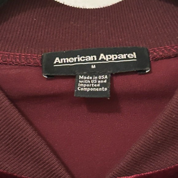 Burgundy velvet American apparel jacket - Picture 2 of 2